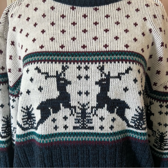 Vintage Rob Winter Reindeer Sweater Medium - Picture 10 of 11
